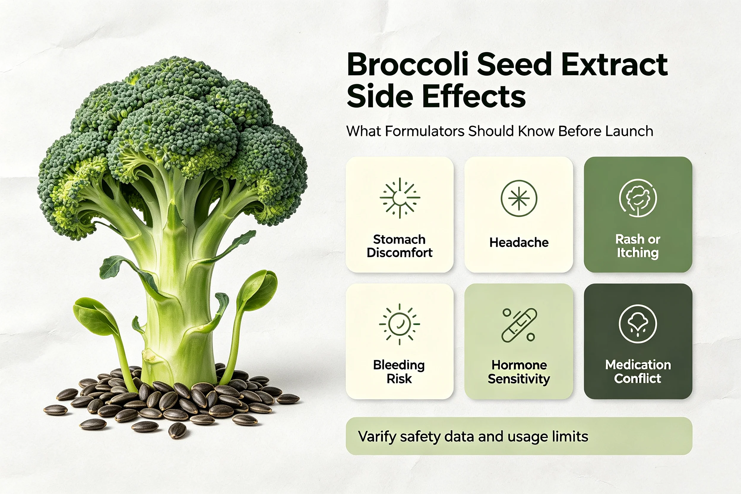Broccoli Seed Extract Side Effects: What Formulators Should Know Before Launch
