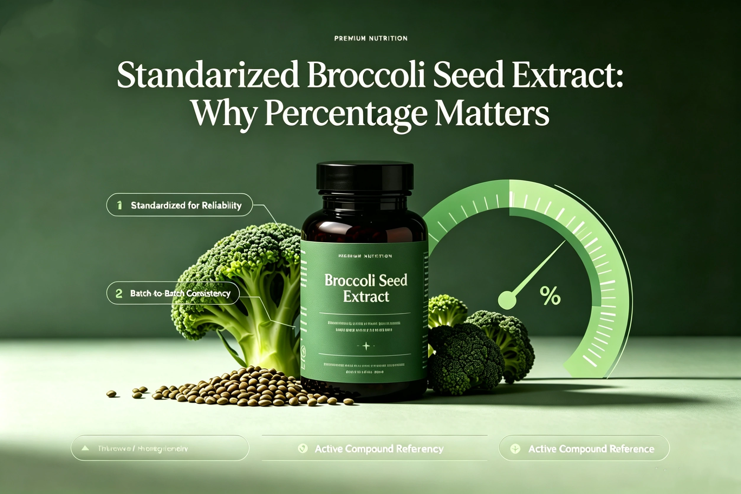 Standardized Broccoli Seed Extract: Why Percentage Matters