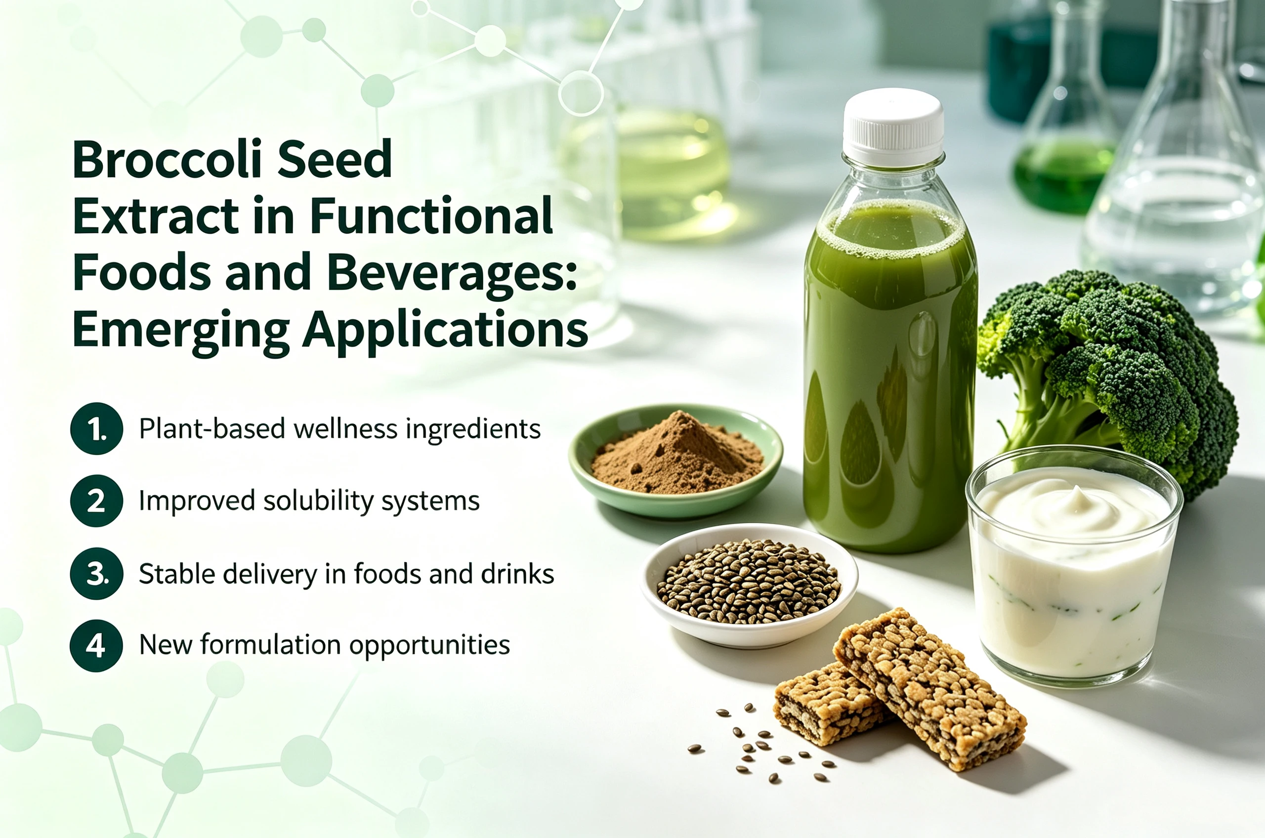 Broccoli Seed Extract in Functional Foods and Beverages: Emerging Applications