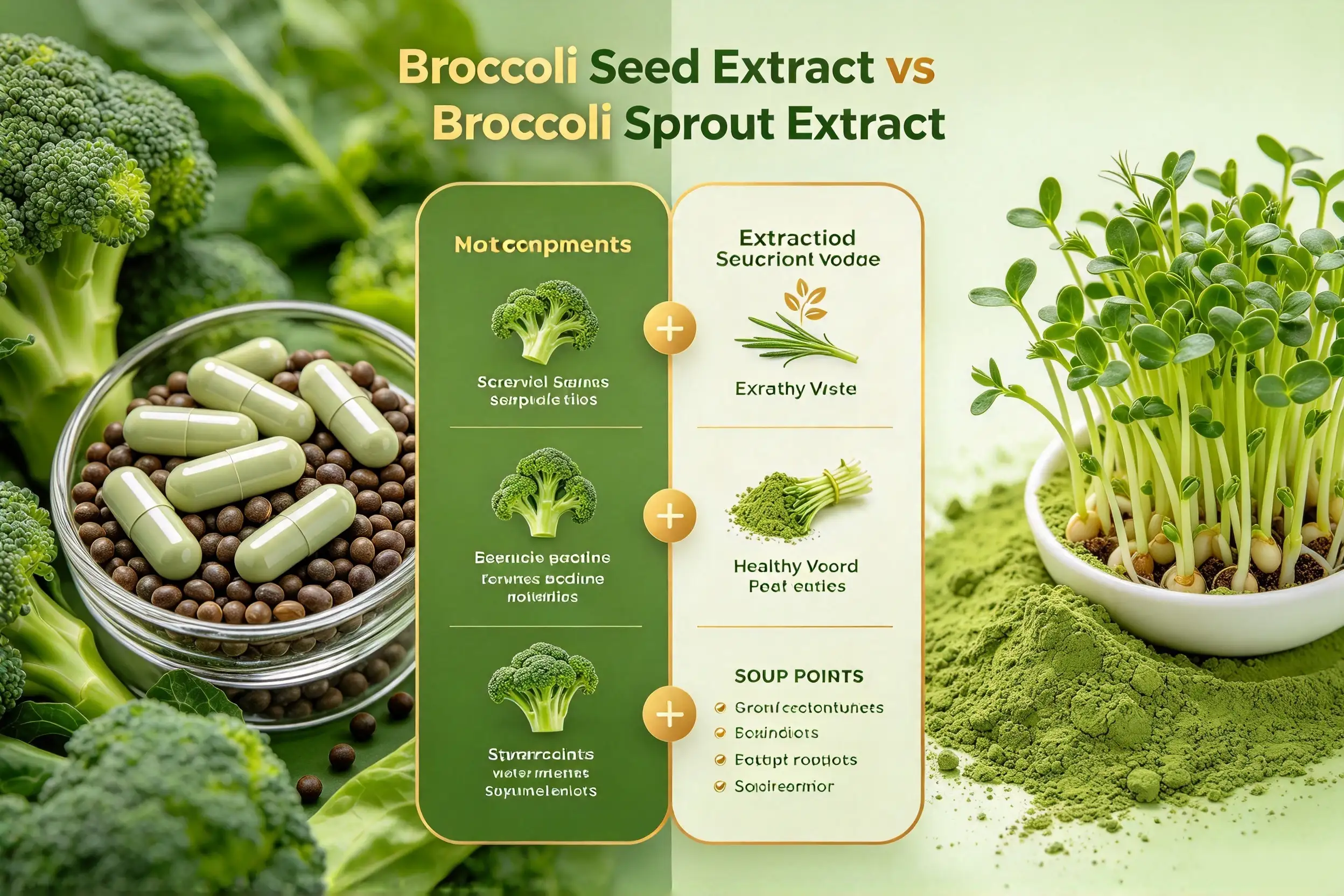Broccoli Seed Extract vs Broccoli Sprout Extract
